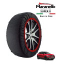 【Maranello正規品】 スノーソックス マラネロ フォルクスワーゲン T-ロック TSI ブラックスタイル 3BA-A1DPC フロント 215/50R18 18インチ SUPER X 布製 タイヤ チェーン イタリア製