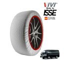 エントリー P10倍 マラソン 【VIVI正規品 ISSE製造】 ヴィヴィ イッセ SNOW SOCKS トヨタ ハイエース TRH214W 195/80R15 15インチ リア スノーソックス 布製 タイヤ チェーン 非金属 スペイン製