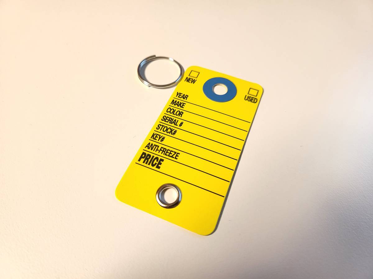 【紙製】アメリカ カーディーラー キータグ USDM キーホルダー Truckfield