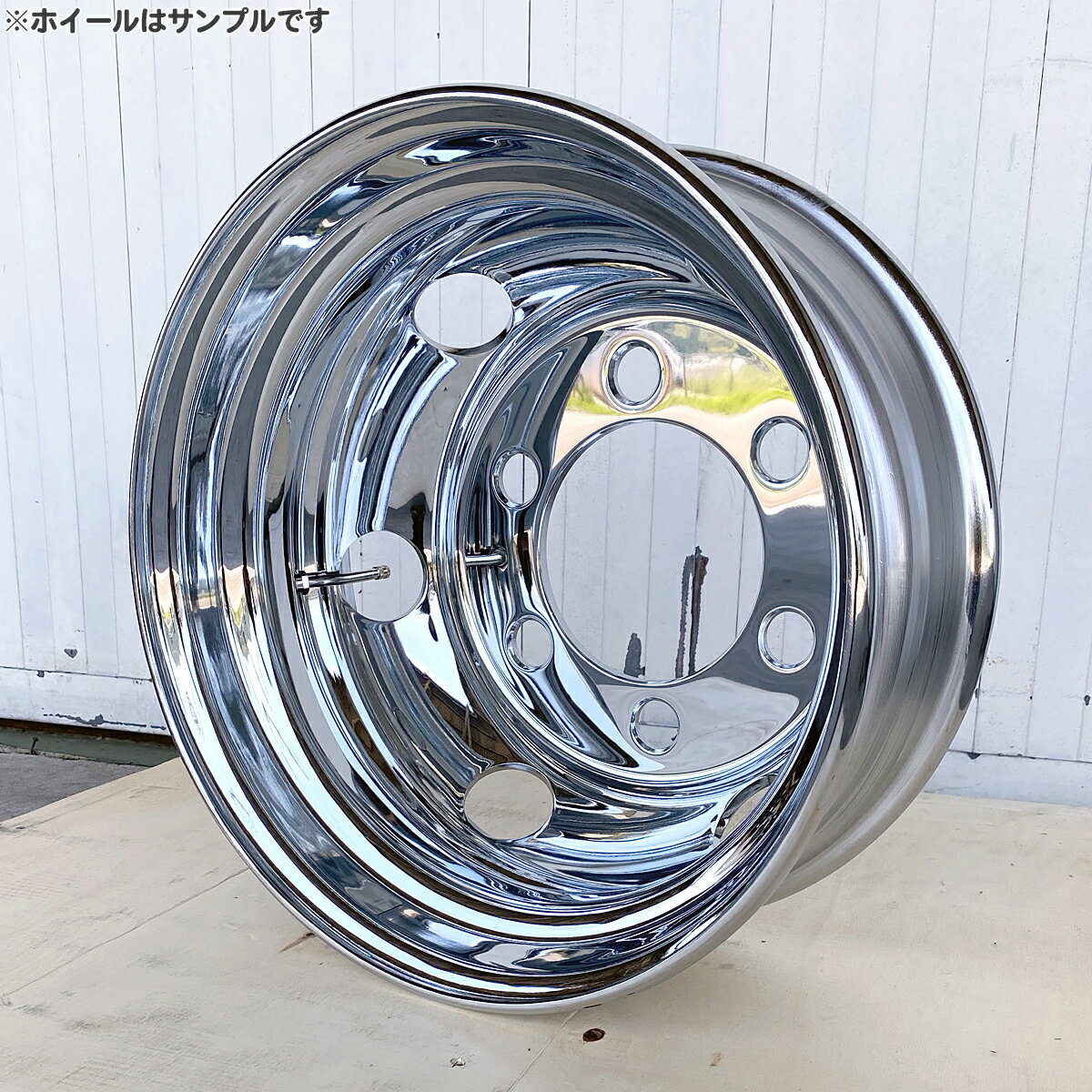 定形外発送送料無料商品 トラック用 2t車 スチールメッキホイール 2枚