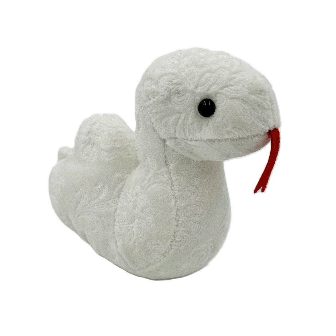 年男年女必見！【金華山ヘビちゃん】巳年記念♪可愛いヘビの置き型ぬいぐるみ（ローレルホワイト）