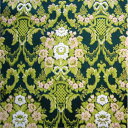 難燃証明発行可能!【金華山生地のみ 幅1300mm】1m切り売り(花かごグリーン)