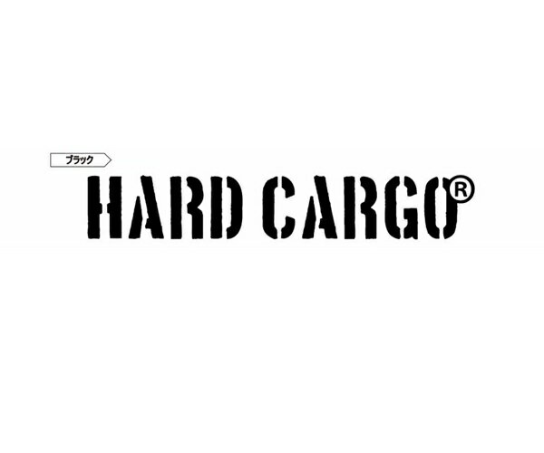 【HARDCARGO ロゴステッカー　Sサイズ　ブラック　1枚】ハードカーゴ　軽トラ　カスタマイズ