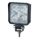【WL-09 角型 LED4ミニワークランプ 12W 12V/24V共用】トラック 電装品 ランプ バルブ LED カスタム
