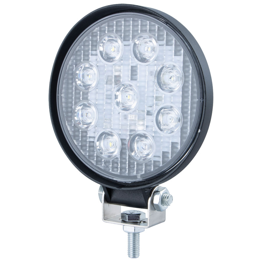 【WL-30　丸型　LEDワークランプ　15W　12V/24V共用】トラック　電装品　ランプ　バルブ　LED　カスタム