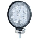 【WL-30 丸型 LEDワークランプ 15W 12V/24V共用】トラック 電装品 ランプ バルブ LED カスタム
