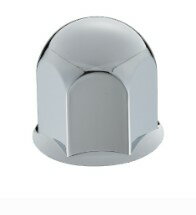 【丸型ナットカバー　41mm　H51mm　8個入】ボディーパーツ　メッキパーツ　アクセサリ　スチール　クロ..