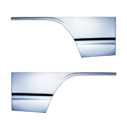 【ドアガーニッシュ　NEWエルフ用　左右セット】トラック　ボディーパーツ　スチール　クロームメッキ..