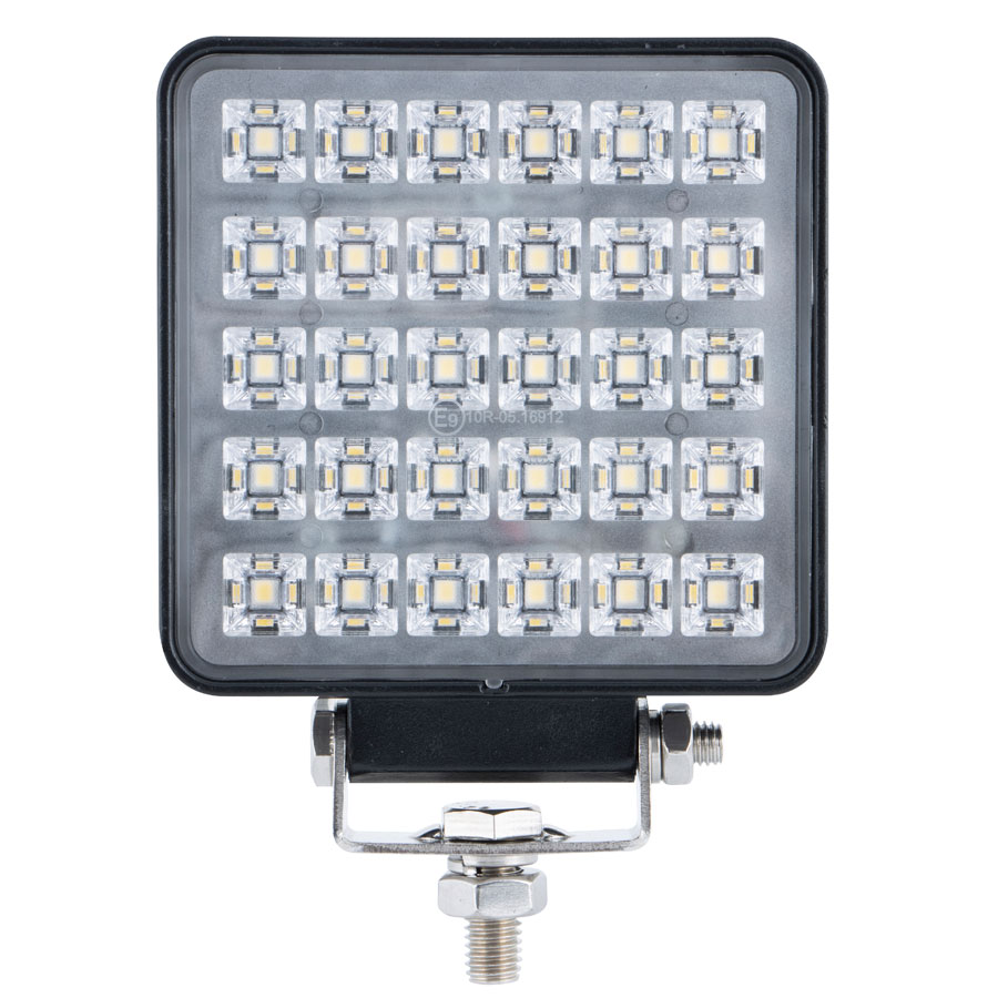 Rakuten - 【WL-36 LEDワークランプ 角型 24W 4.5インチ＆ワークランプ 4個セット 取付ステ－付き】トラック　電装品　ランプ　バルブ　LED　カスタム
