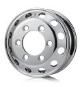 【17.5×6.75 6穴 飾り穴12穴 オフセット137mm PCD222.25mm アルコア 中型・大型トラック・バス用JIS球面座アルミホイール】ALCO...