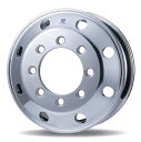 【22.5×7.50 8穴 飾り穴8穴 オフセット162mm PCD285mm 10本セット アルコア 中型・大型トラック・バス用JIS球面座アルミホイール い...