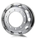 【17.5×6.00 10穴 飾り穴10穴 オフセット133mm PCD225mm アルコア トレーラー用ISOΦ26平面座アルミホイール】ALCOA 10t ...