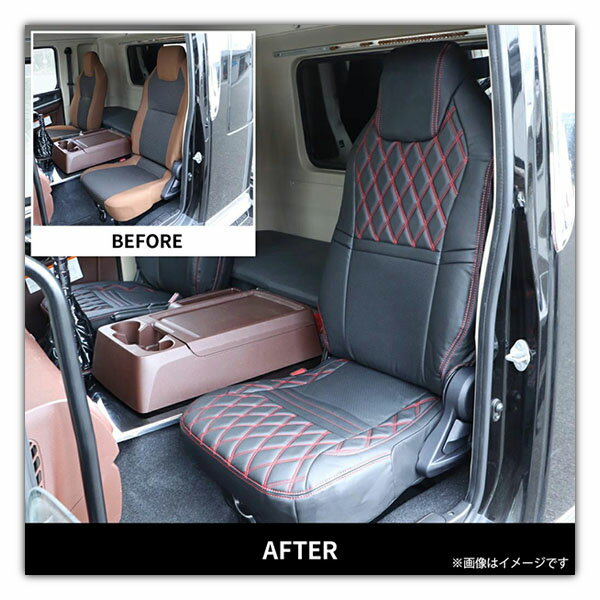 【シートカバー　COMBI　17プロフィア/17レンジャー用　助手席側　黒/黒糸】トラック　内装パーツ　車種別　PVC　日野　4t　4トン　10t　10トン　カスタム