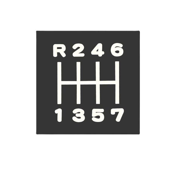 【切文字シフトパターン　ステッカー　ふそう スーパーグレート/いすゞ ギガ/日野 17プロフィア/17レンジャー/NEWプロフィア】1枚入　トラック　カスタム　ジェットイノウエ　シフトノブ