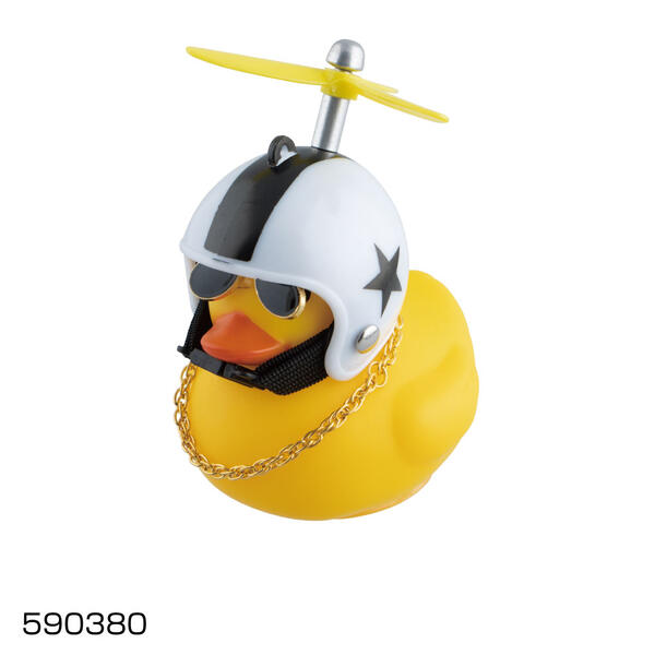 【アクセサリー　風切りダック　両面テープ固定タイプ　ネックレス付き】　トラック　マスコット