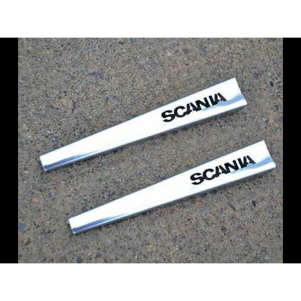 【ワイパーアーム用ステンレスプレート SCANIA 　ワイパー クローム】スカニア　用品　外装　アクセサ..