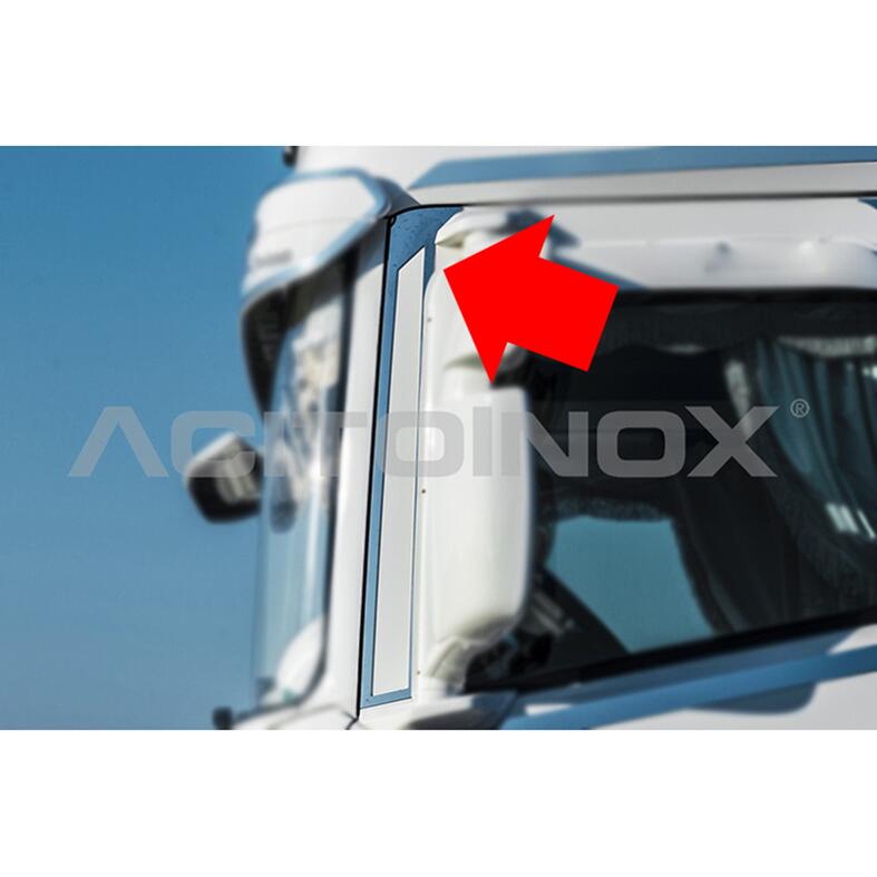 【ACITOINOX ガラスライニング用ステンレスプレート SCANIA　ガラスライニング アプリケーション1】スカニア　用品　外装　アクセサリー　ドレスアップ