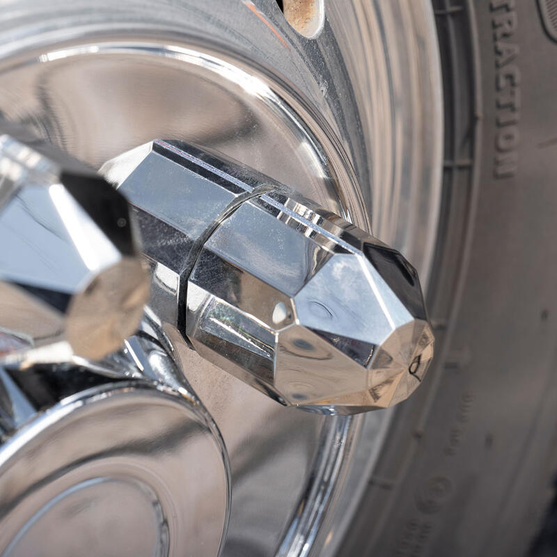 【 ラインナットキャップ 41mm/8個 】クローム