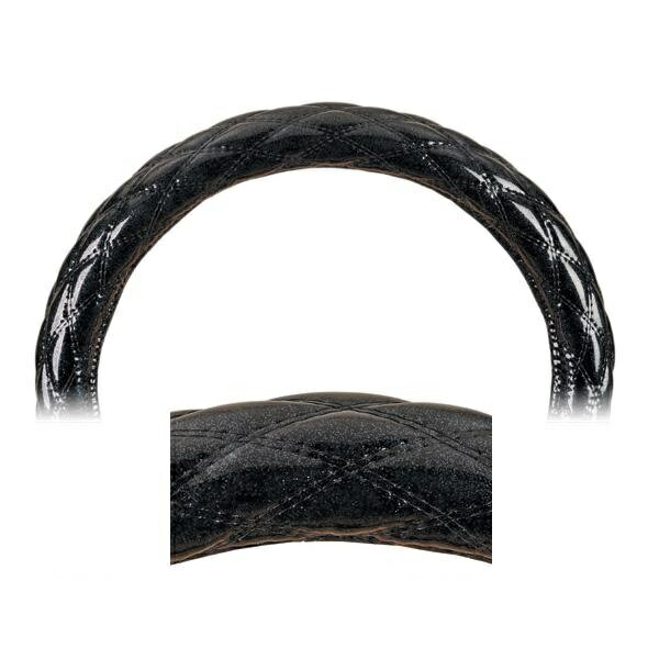 【MocoMocoハンドルカバー 太巻きAタイプ 2LS「ギャラクシーシリーズ」ギャラクシーブラック】