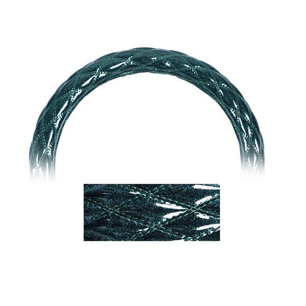 【MocoMocoハンドルカバー 太巻きAタイプ 2LS「メタリックシリーズ」グリーンメタリック 】