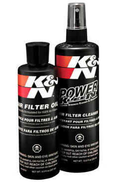 K&N クリーニングキット (スクイーズボトル) エアクリーナー エアフィルター (洗浄液＆オイル) メンテナンスキット