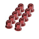 【Pa-manナットキャップ 33mm 10ヶ入 スチール 新ISO規格対応 レッド】フロント・リア兼用 ナットキャップ ホイール 足元 おしゃれ カラー 12...