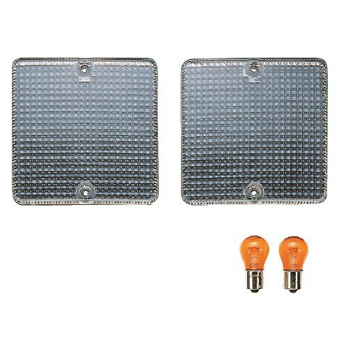 純正ウィンカーレンズの交換・補修用☆【クリアウィンカーレンズ　ふそう2t　キャンター用　2枚セット】