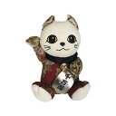 金華山ぬいぐるみ まねき猫 / かわいい 内装 ぬいぐるみ プレゼント カスタム パペット フローラル 花かご 招き猫 千万両 商売繁盛