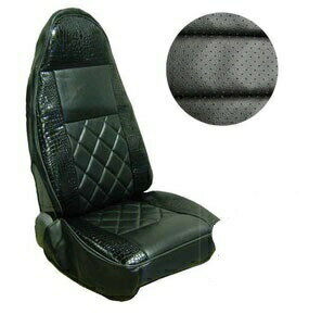 黒豹シートカバー肘掛け付き クロコタイプ いすゞ大型 ファイブスターギガ トラック内装 内装品 インテ..