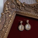 送料無料 ピアス シルバー925 女性 レディース 楕円形 ゴールド オシャレ アクセサリー エレガント おしゃれ きれいめ キラキラ エレガント お呼ばれ 二...
