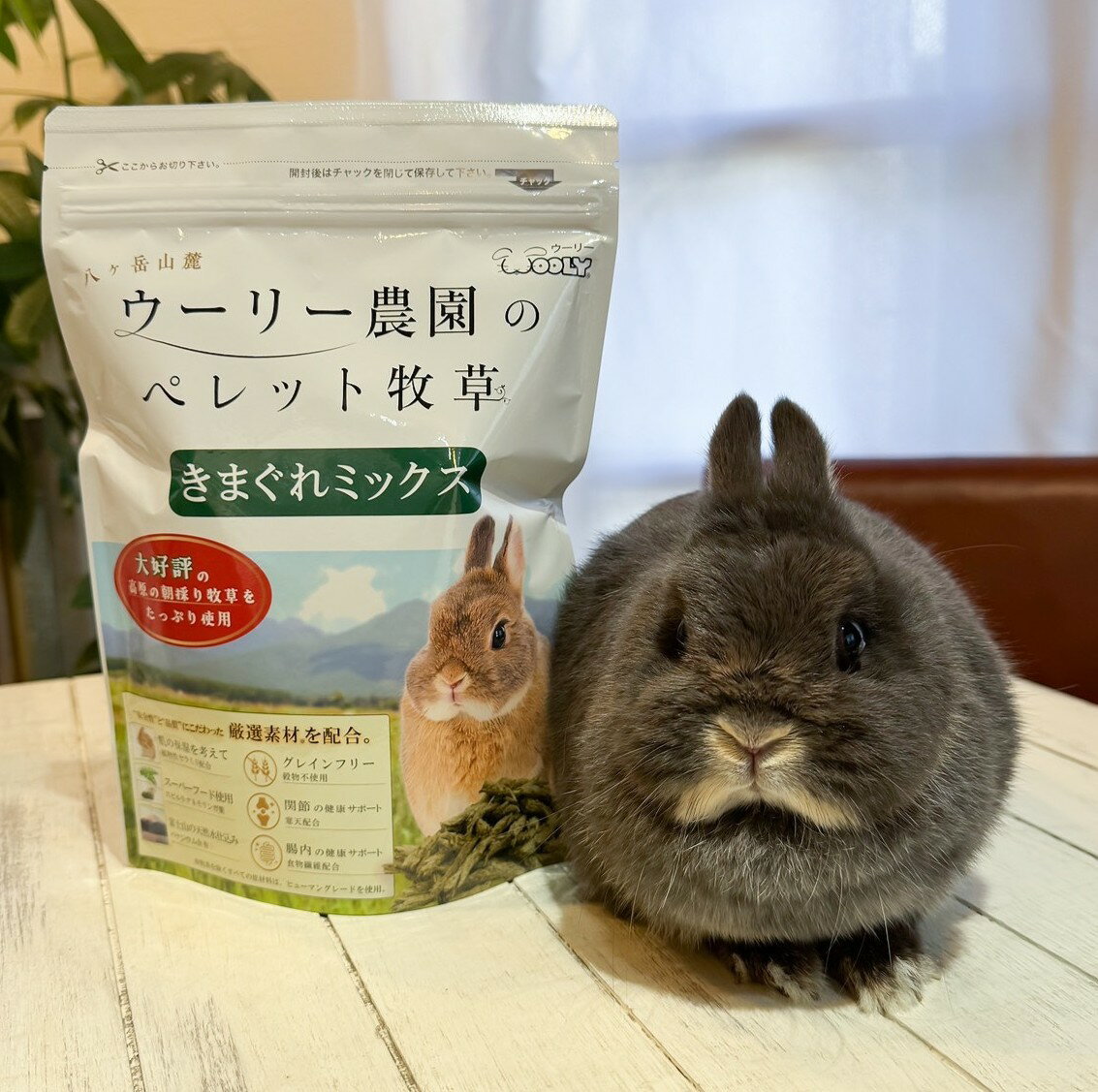 ウーリー ウーリー農園のペレット牧草 きまぐれミックス 牧草 うさぎ ウサギ ペット エサ
