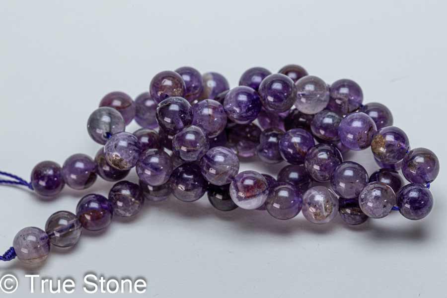 ガーデンアメジスト 連売り 1連 37cm パワーストーン ガーデンクォーツ 天然石 原石