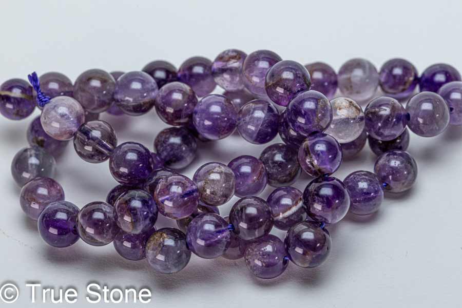 ガーデンアメジスト 連売り 1連 37cm パワーストーン ガーデンクォーツ 天然石 原石