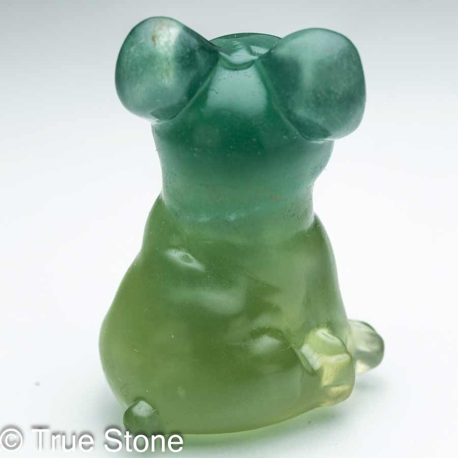 一点物 フローライト ワンちゃん 犬 ドッグ 磨き 蛍石 レインボーフローライト バイカラーフローライト