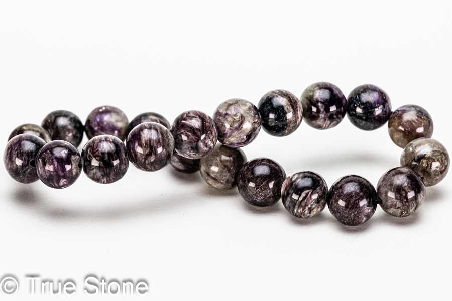 チャロアイト ブレスレット 8.9mm-9.4mm 世界三大ヒーリングストーン 天然石 原石 パワーストーン 浄化