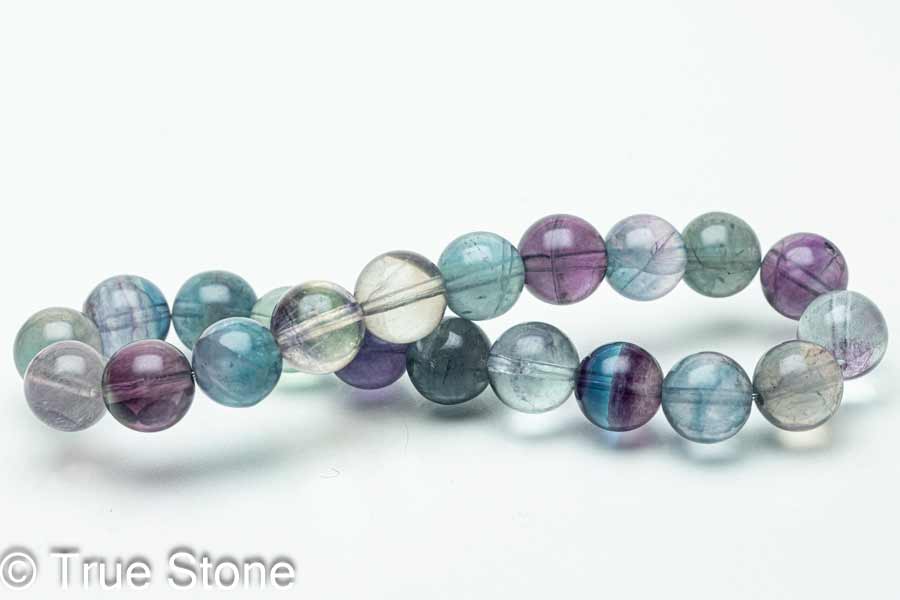 マルチカラー フローライト ブレスレット バイカラー 蛍石 ほたるいし 天然石 原石