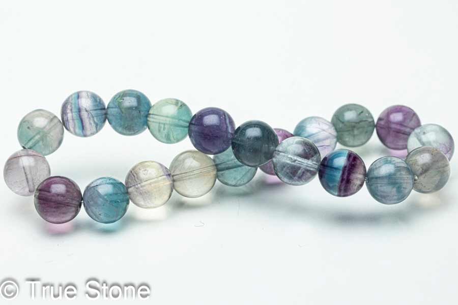 マルチカラー フローライト ブレスレット バイカラー 蛍石 ほたるいし 天然石 原石