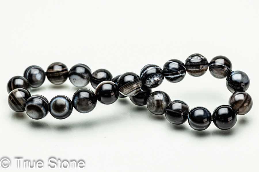 チベットアゲート 天眼石 ブレスレット サードアイ 神の眼を持つ石 第三の目 護符