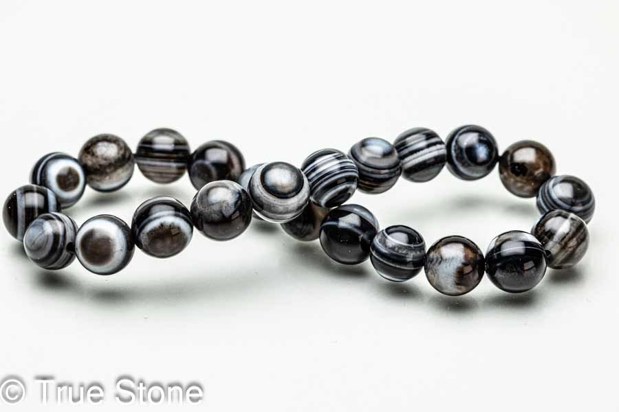 チベットアゲート 天眼石 ブレスレット サードアイ 神の眼を持つ石 第三の目 護符