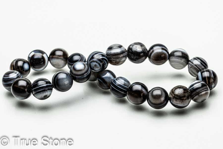 チベットアゲート 天眼石 ブレスレット サードアイ 神の眼を持つ石 第三の目 護符