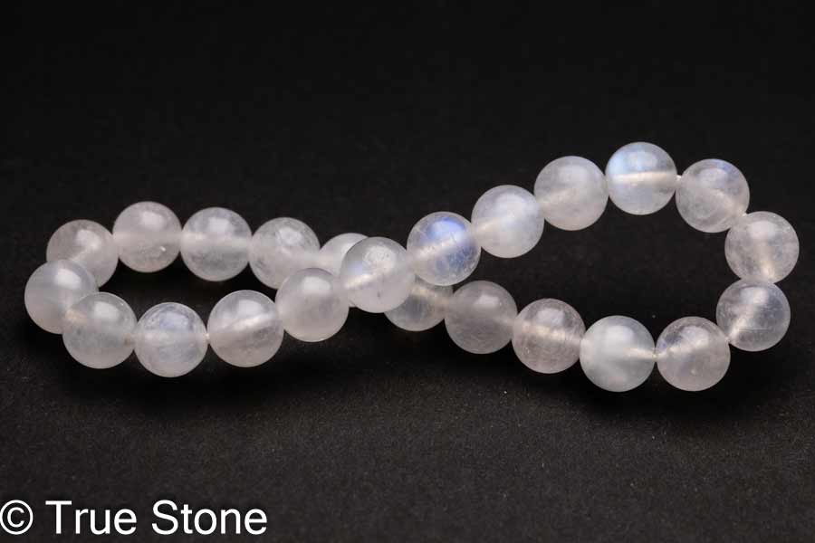 ムーンストーン ブレスレット 8.2mm-8.6mm 長石 フェルドスパー ブルーシラー アルバイト パワーストーン 天然石 原石