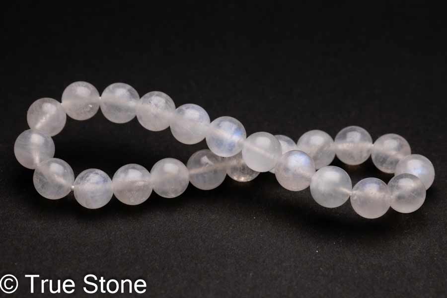 ムーンストーン ブレスレット 8.2mm-8.6mm 長石 フェルドスパー ブルーシラー アルバイト パワーストーン 天然石 原石
