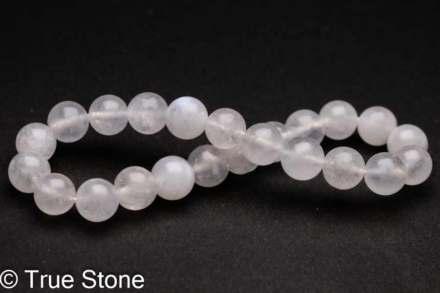 ムーンストーン ブレスレット 7.9mm-8.6mm 長石 フェルドスパー ブルーシラー アルバイト パワーストーン 天然石 原石