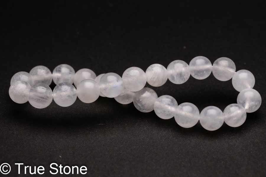 ムーンストーン ブレスレット 7.9mm-8.6mm 長石 フェルドスパー ブルーシラー アルバイト パワーストーン 天然石 原石
