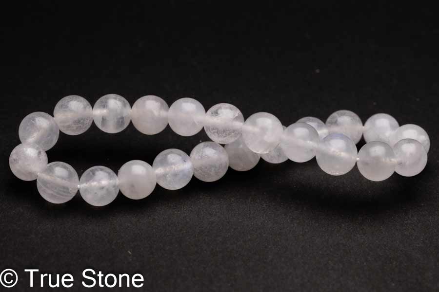 ムーンストーン ブレスレット 7.9mm-8.6mm 長石 フェルドスパー ブルーシラー アルバイト パワーストーン 天然石 原石
