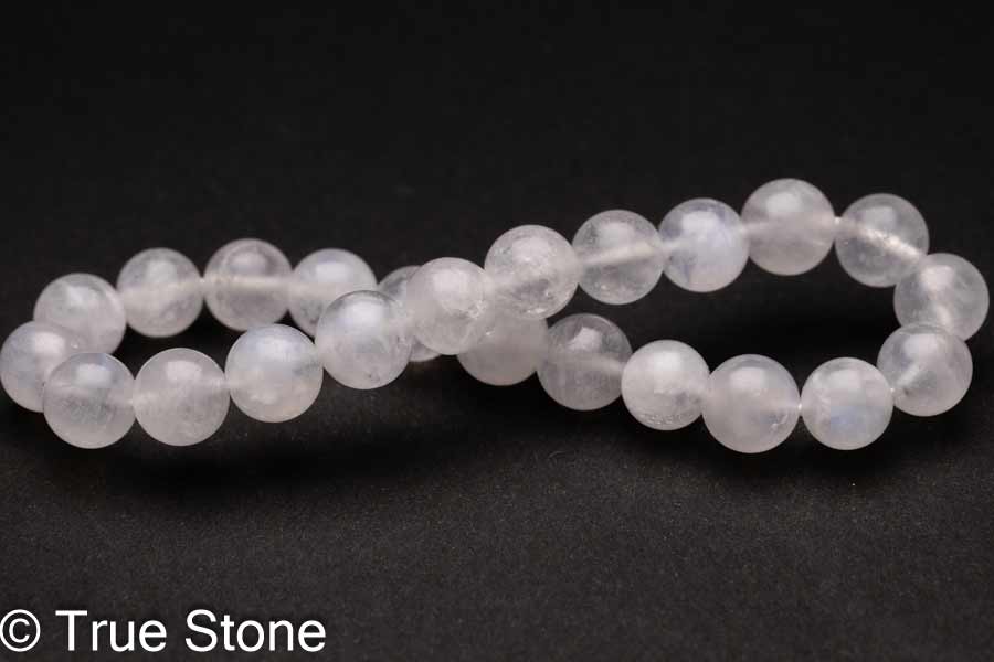 ムーンストーン ブレスレット 7.9mm-8.6mm 長石 フェルドスパー ブルーシラー アルバイト パワーストーン 天然石 原石