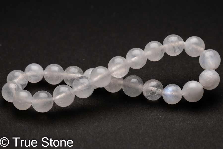 ムーンストーン ブレスレット 7.9mm-8.6mm 長石 フェルドスパー ブルーシラー アルバイト パワーストーン 天然石 原石