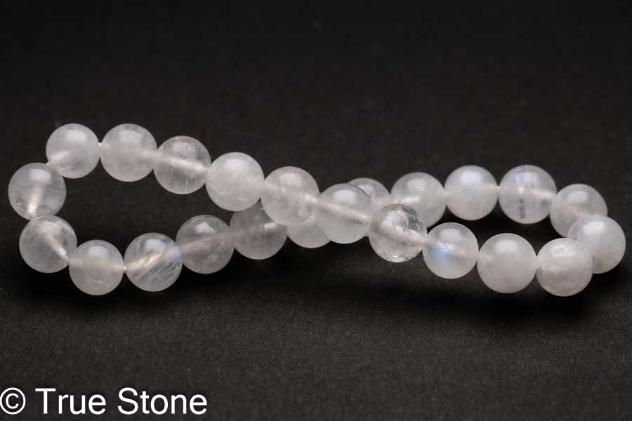 ムーンストーン ブレスレット 7.9mm-8.6mm 長石 フェルドスパー ブルーシラー アルバイト パワーストーン 天然石 原石