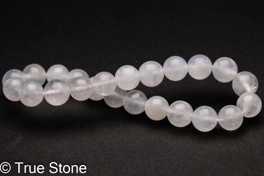 ムーンストーン ブレスレット 7.9mm-8.6mm 長石 フェルドスパー ブルーシラー アルバイト パワーストーン 天然石 原石