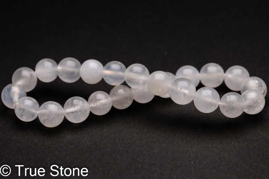 ムーンストーン ブレスレット 7.9mm-8.6mm 長石 フェルドスパー ブルーシラー アルバイト パワーストーン 天然石 原石